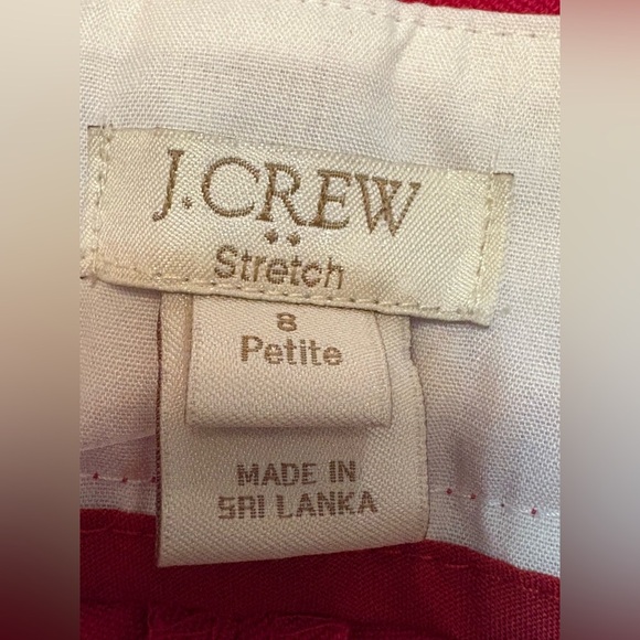 J. Crew Stretch Winnie Pant City Fit Pink Straight Leg Pants size 8P NWT - Picture 5 of 16